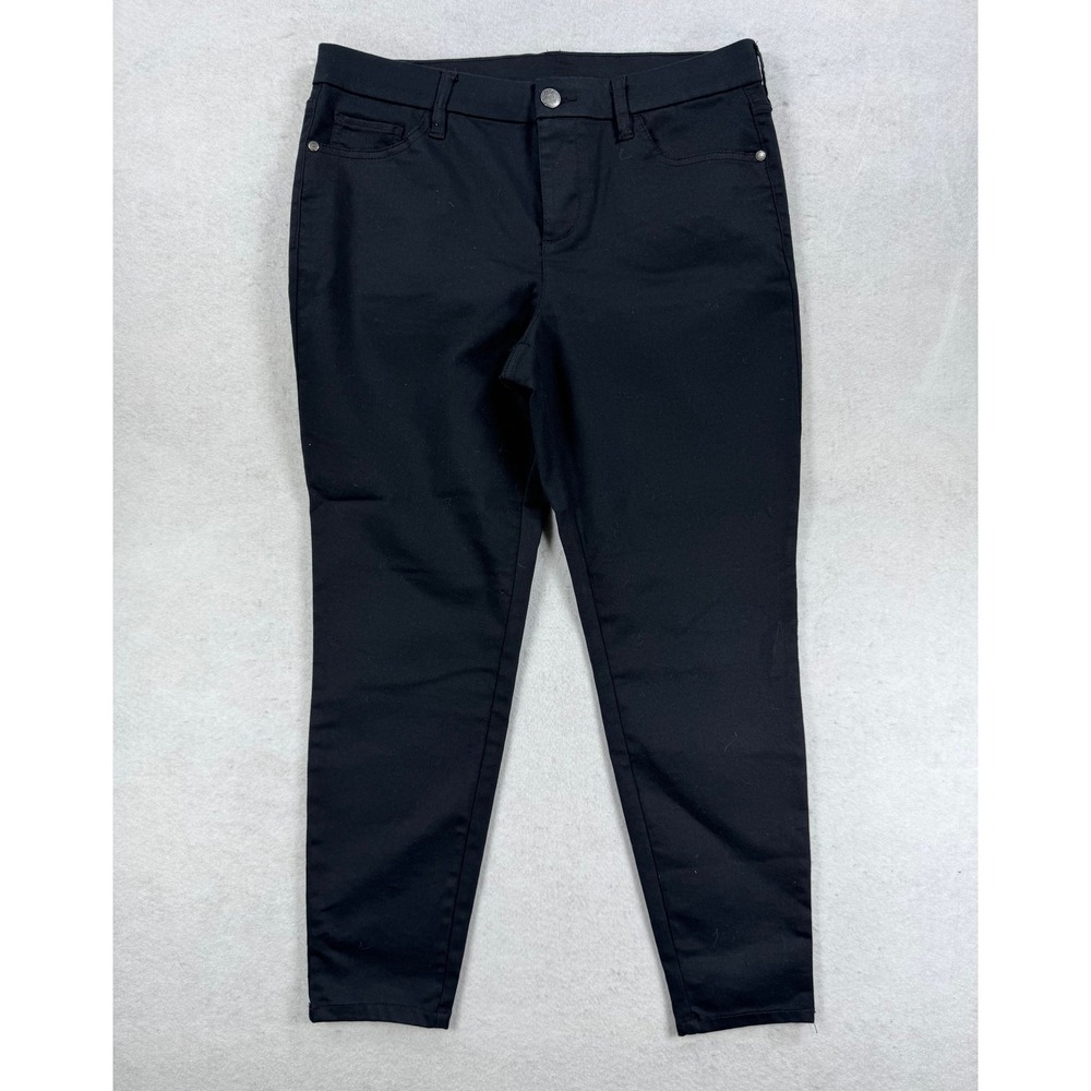 Style & Co Womens Black Skinny Stretch Petite Pants Size 12P 5-Pocket Twill